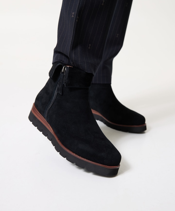 Nanet dames enkellaarzen zwart