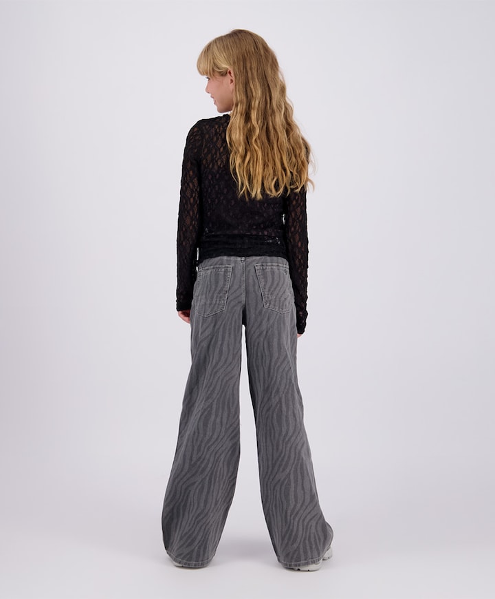 Meisjes longsleeve zwart