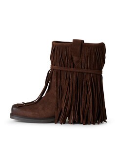 Dallas Boot Fringe dames laarzen bruin