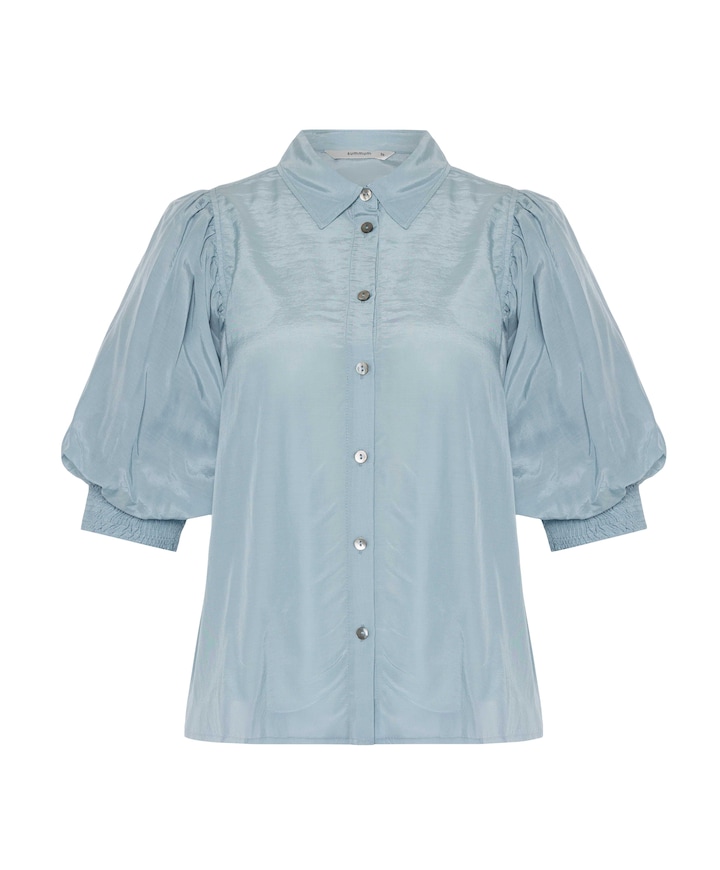 Dames blouse blauw