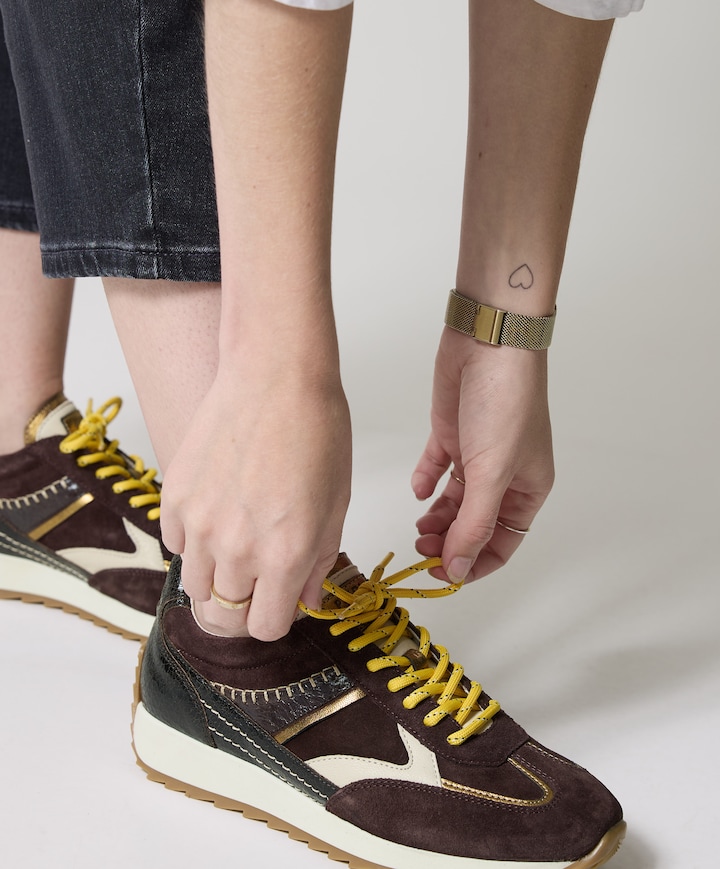 Harlem dames sneakers bruin
