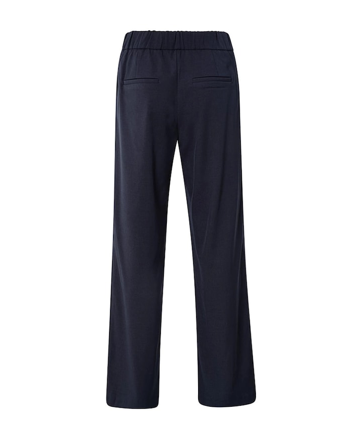 Woven wide leg broek blauw