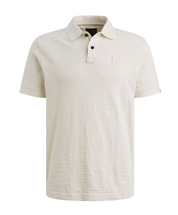 Heren polo ecru