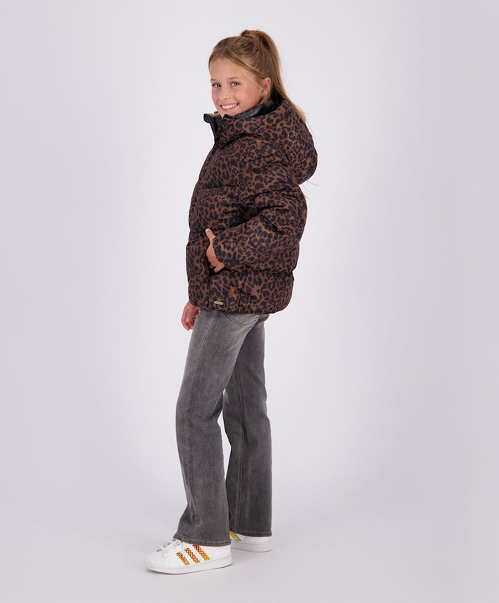 Meisjes jas bruin