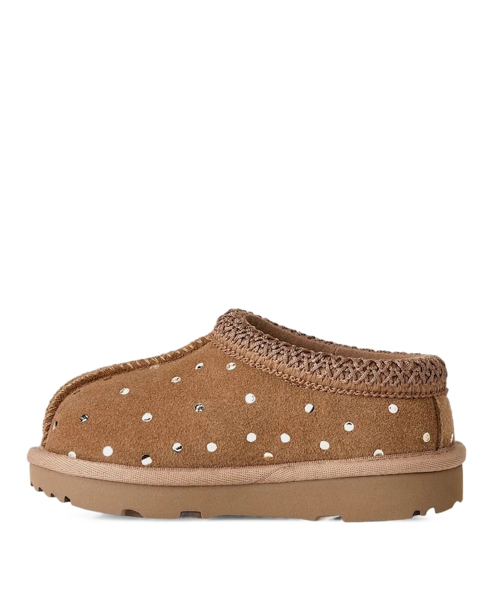 T TASMAN II SHINY DOTS meisjes enkellaarzen bruin