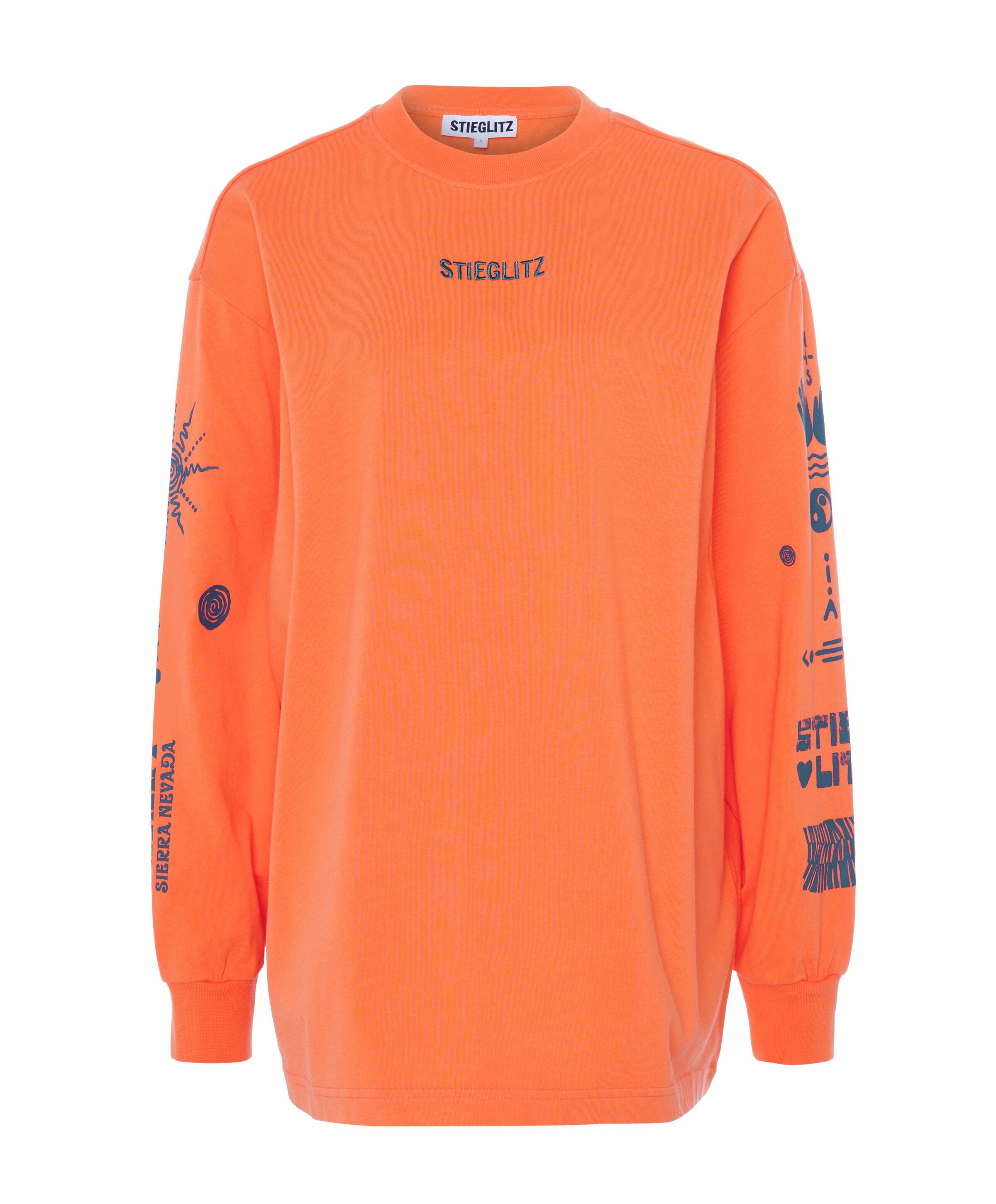 Dames longsleeve oranje