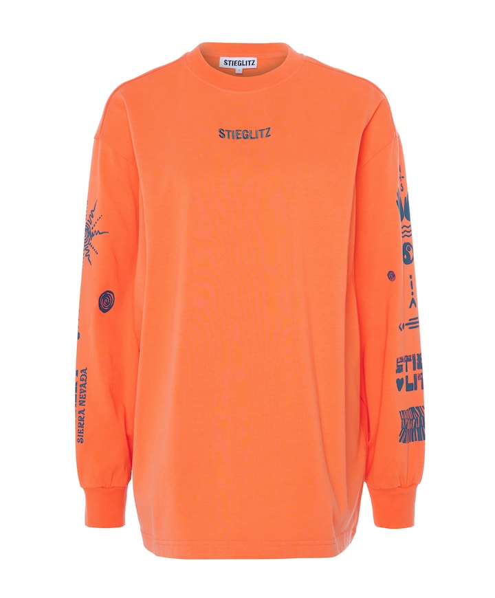 Dames longsleeve oranje