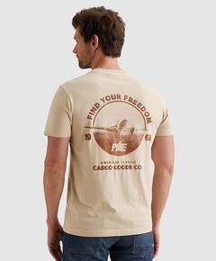 Heren T-shirt ecru