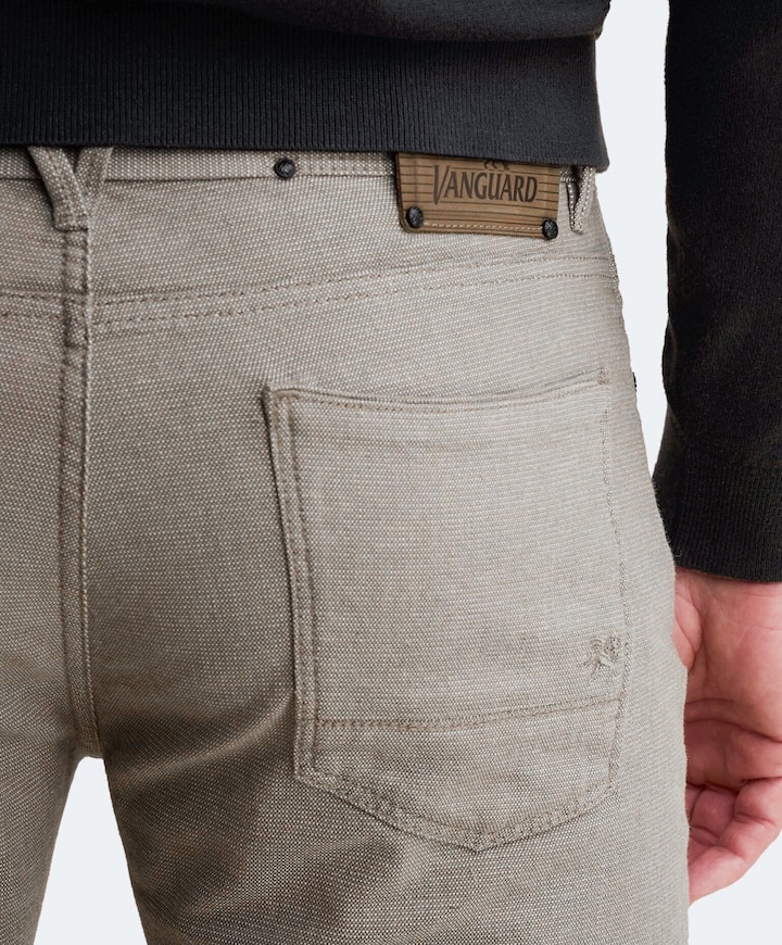 V7 RIDER 2.0 YARN DYED heren broek beige