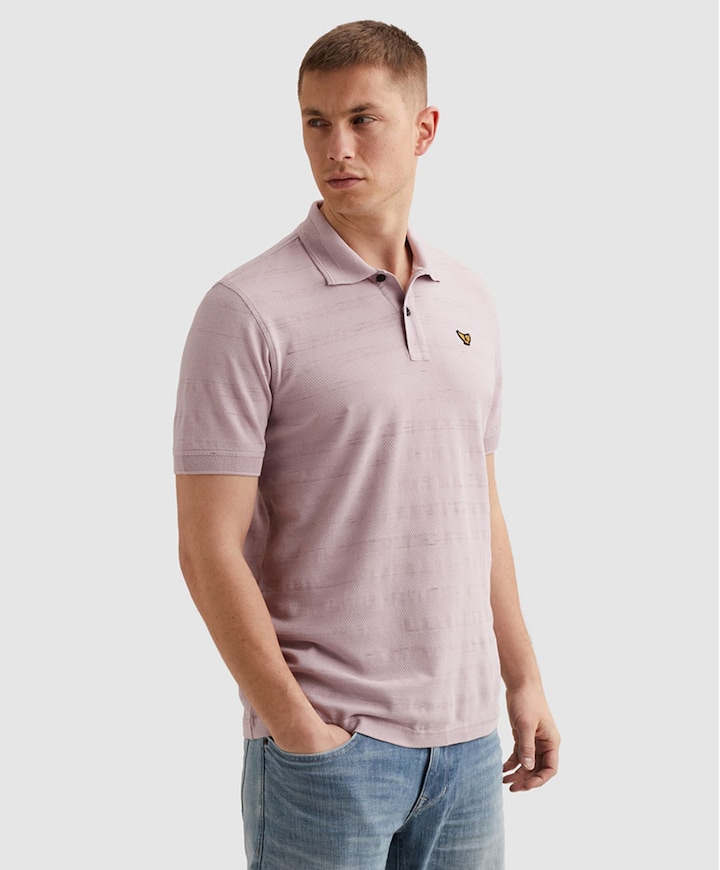 Heren polo paars