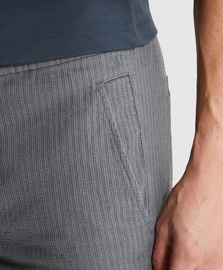 CHINO SHORTS STRUCTURE heren korte broek grijs
