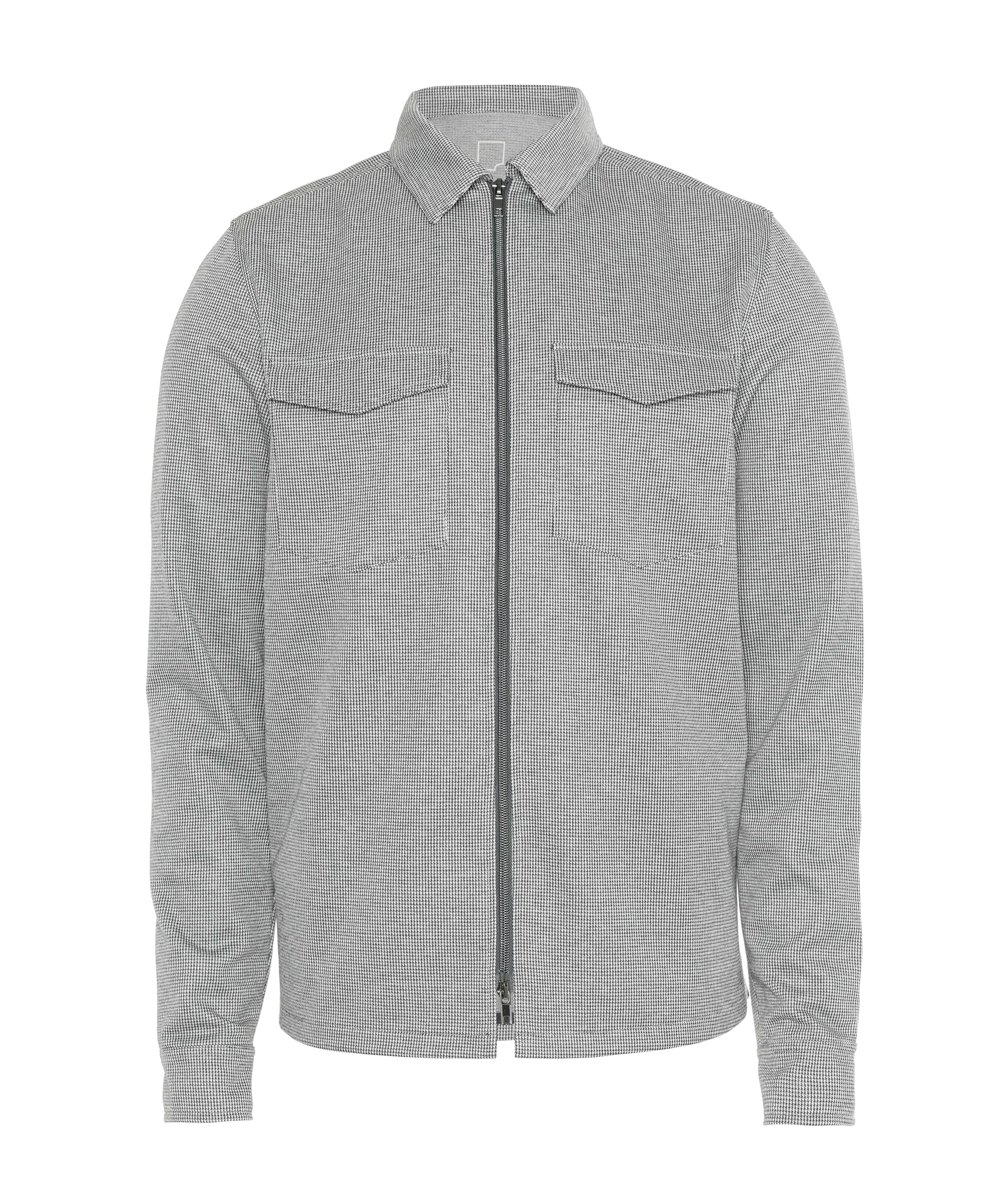 Heren overshirt grijs