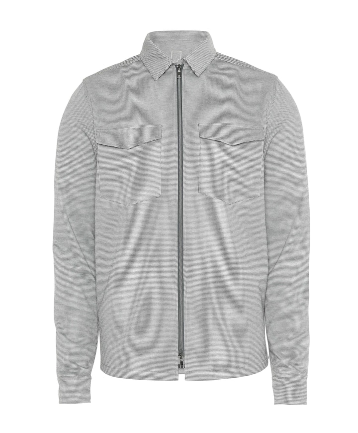 Heren overshirt grijs