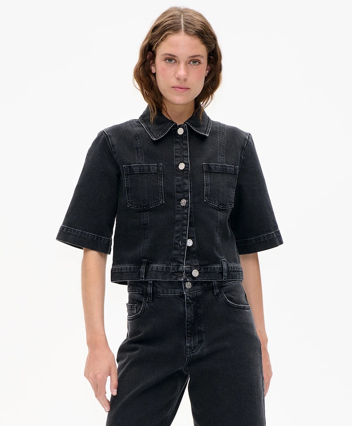 Dames spijkerjas  zwart