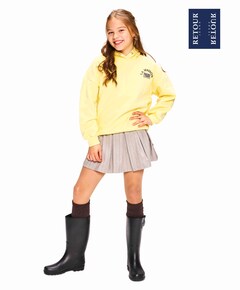 Meisjes hoodie ecru