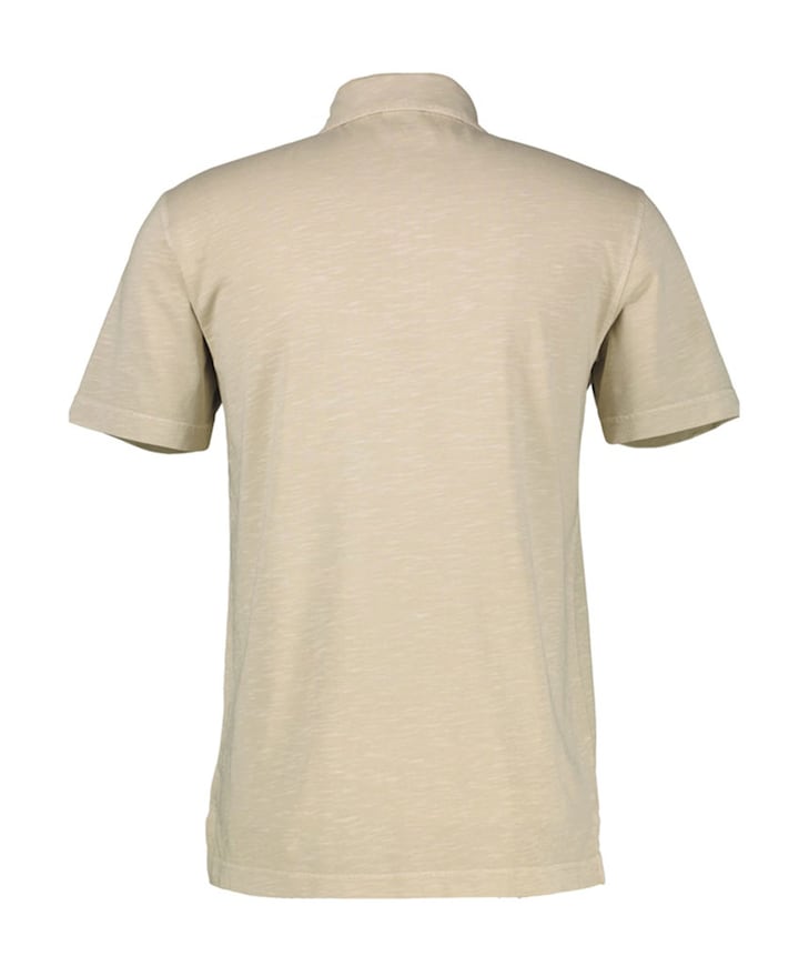 Heren polo beige