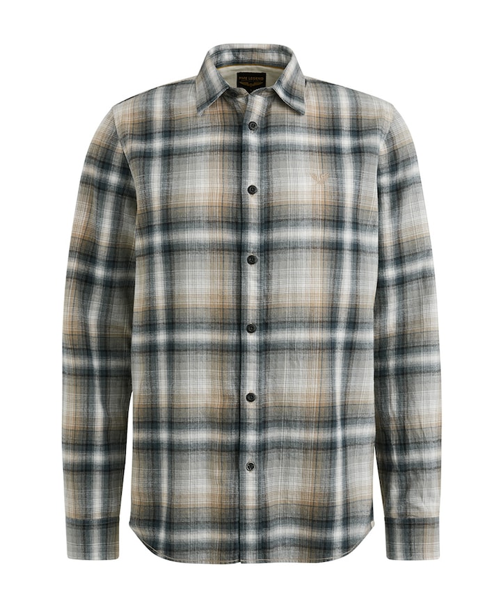 Overhemd lange mouw blauw