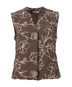 Dames top bruin