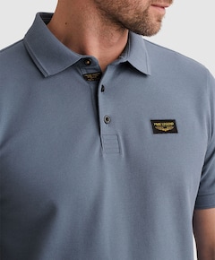 Heren polo blauw