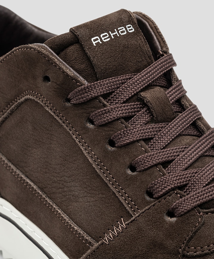 CREON NUB heren sneakers bruin
