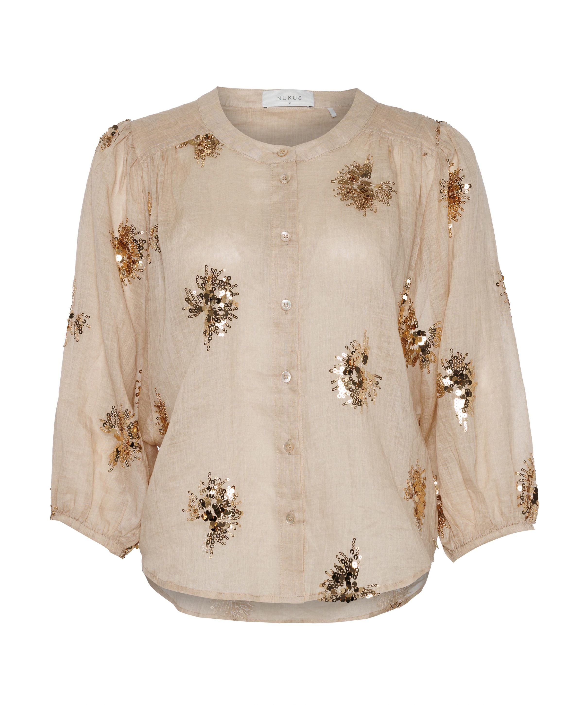 Dames blouse beige