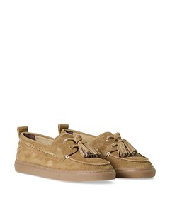 Silk dames instappers bruin