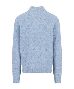 Heren trui met rits blauw