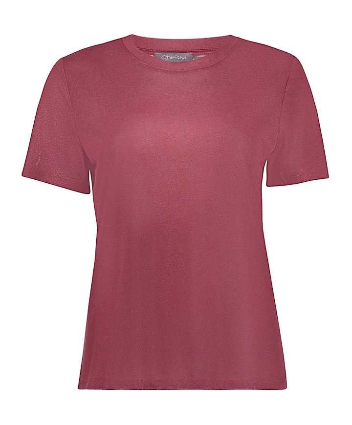 Dames T-shirt bordeaux