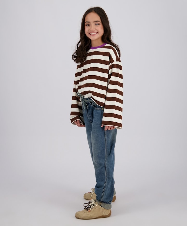 Meisjes longsleeve bordeaux