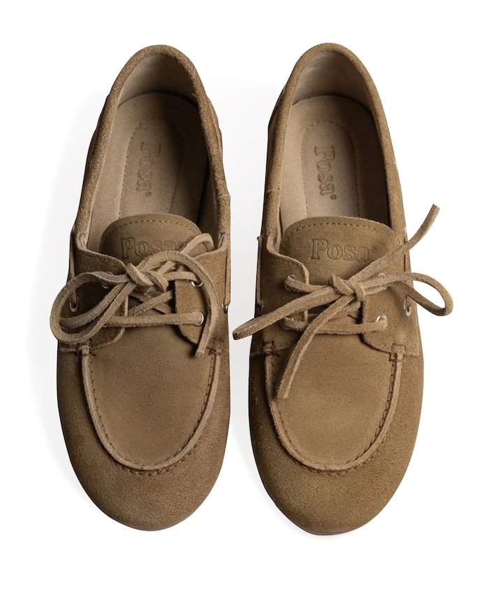 dames mocassins bruin