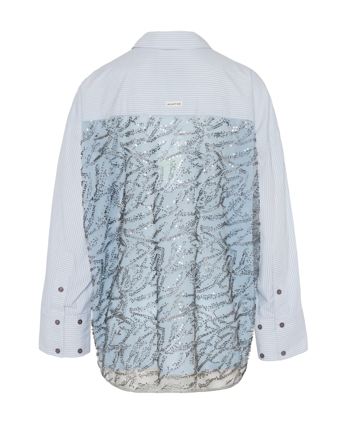 Dames blouse blauw