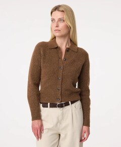 Dames vest bruin