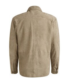 Overshirt lange mouw beige