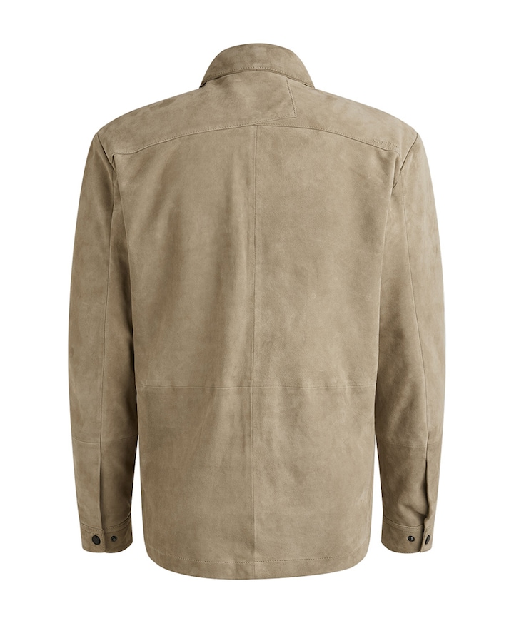 Overshirt lange mouw beige