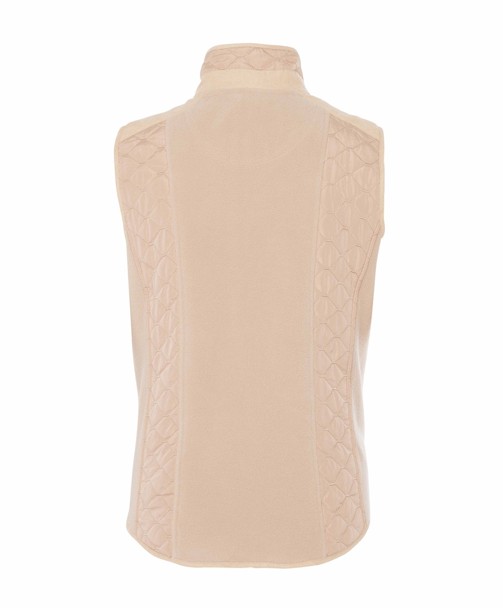 Dames gilet beige