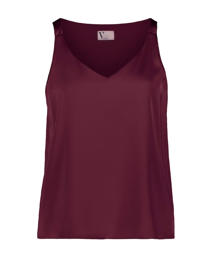 Dames top bordeaux