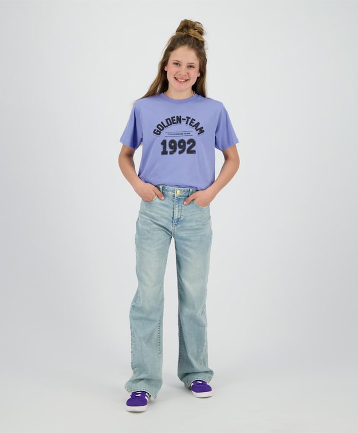Meisjes t-shirt paars