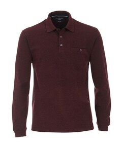 Heren polo bordeaux