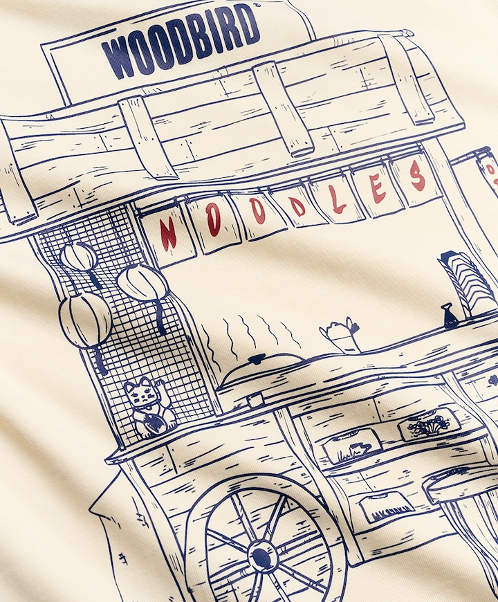 Heren T-shirt ecru