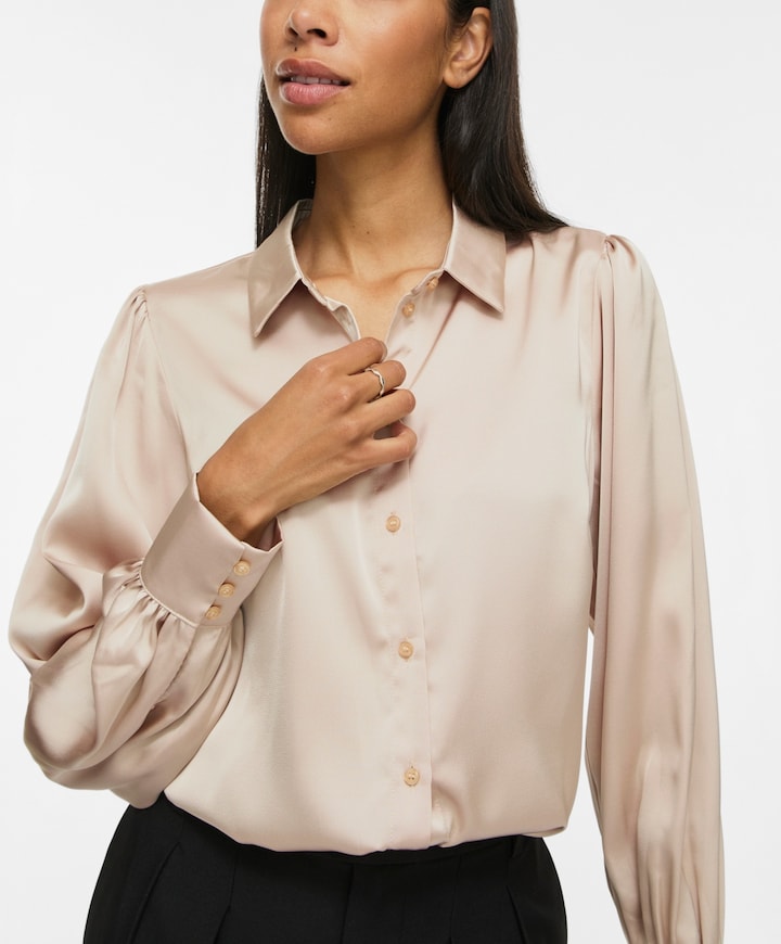 Dames blouse beige
