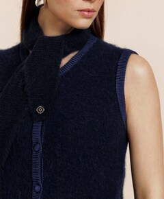 Dames gilet blauw
