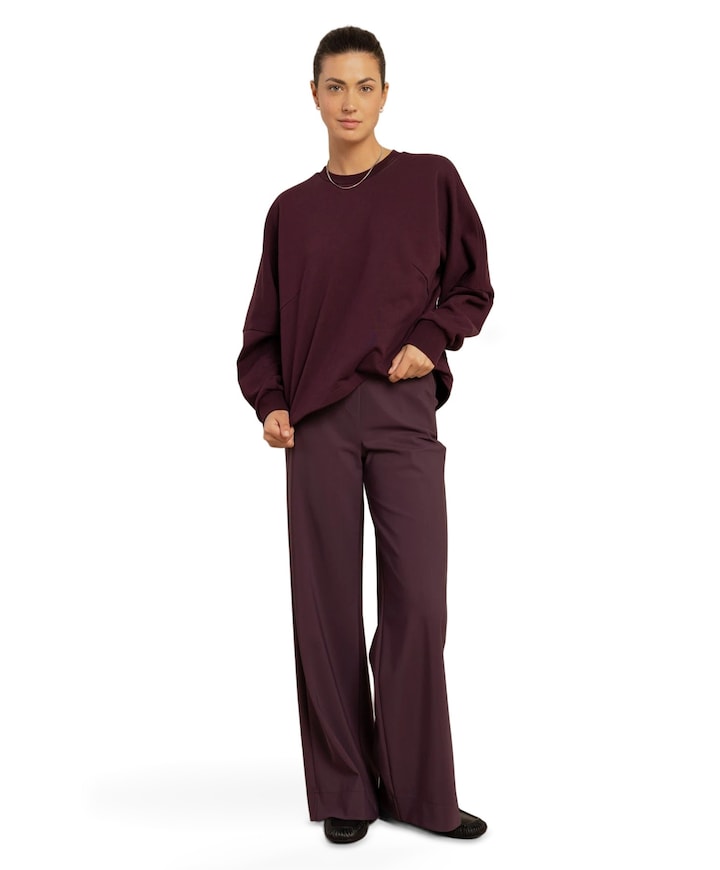 Lexie bonded trousers dames broek paars