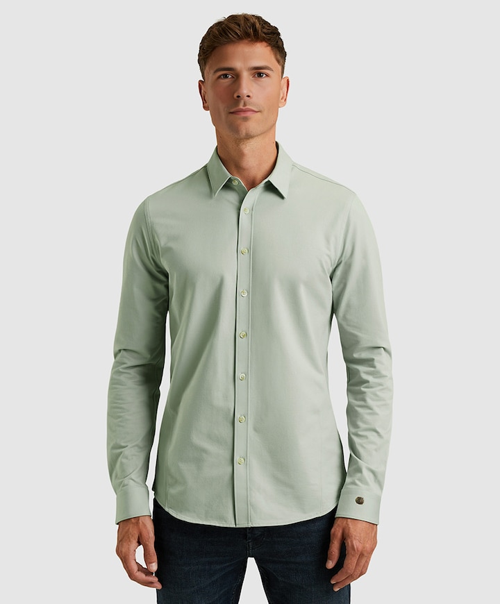 Overhemd lange mouw groen