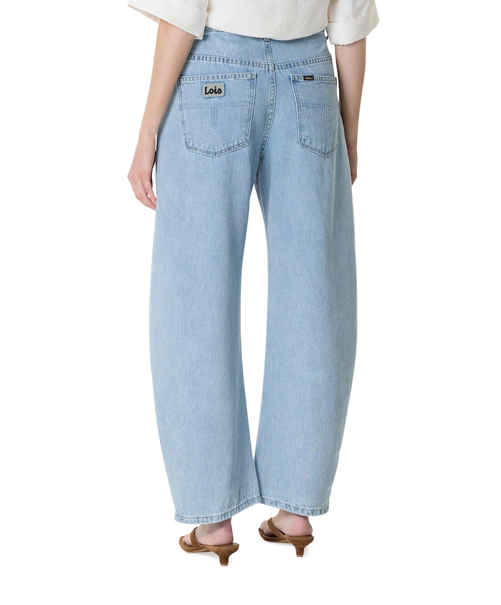 Dali 7959 Bleach Frayed dames jeans blauw