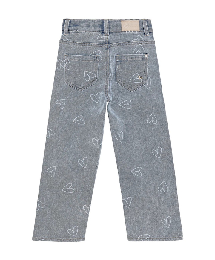 2300 Wide Fit Heart meisjes broek blauw