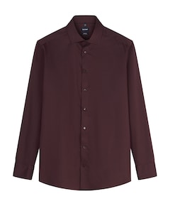 Heren overhemd extra lange mouw bordeaux