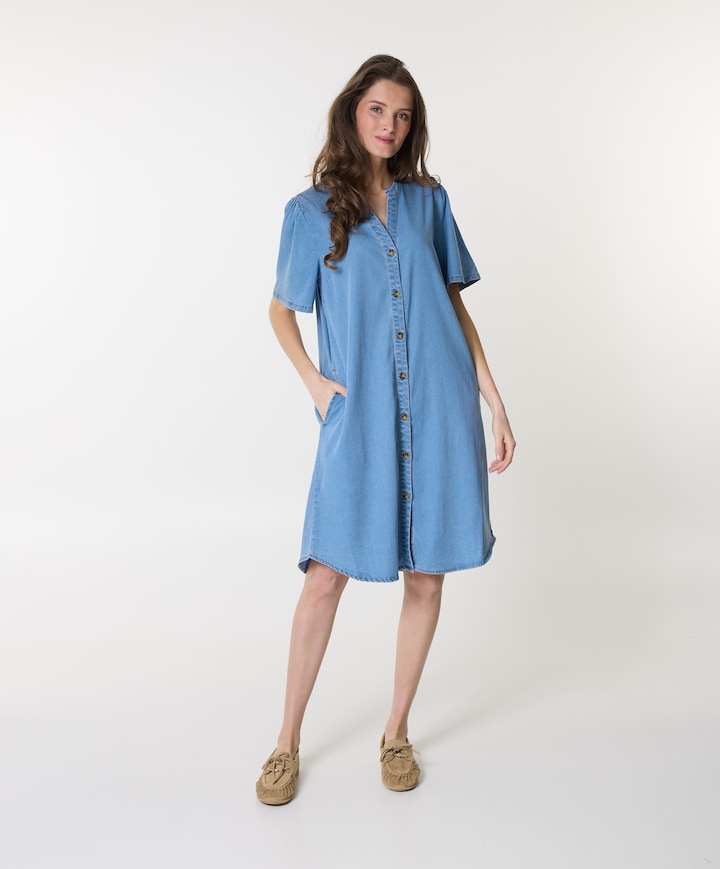 Dames jurk blauw