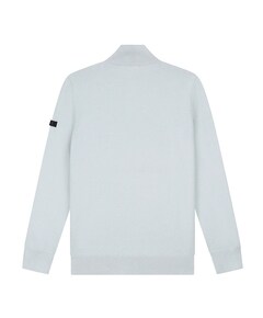 Heren trui met rits grijs