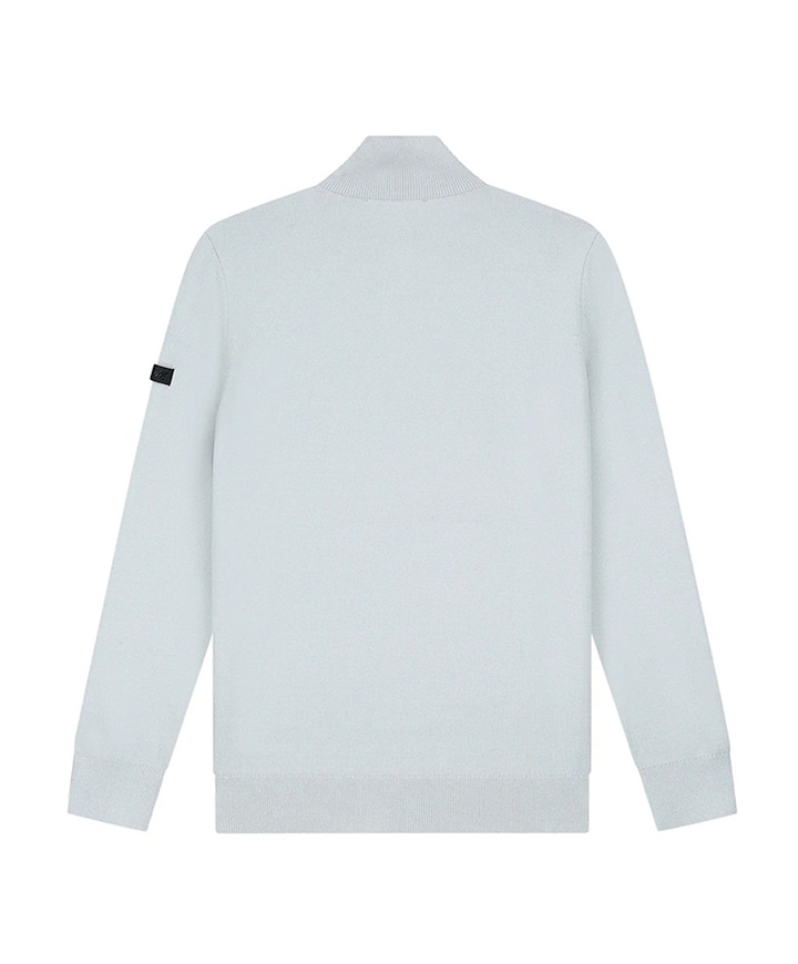 Heren trui met rits grijs