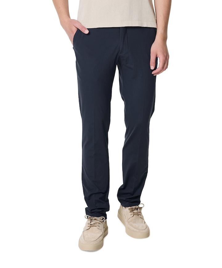 Morello elax heren pantalon blauw